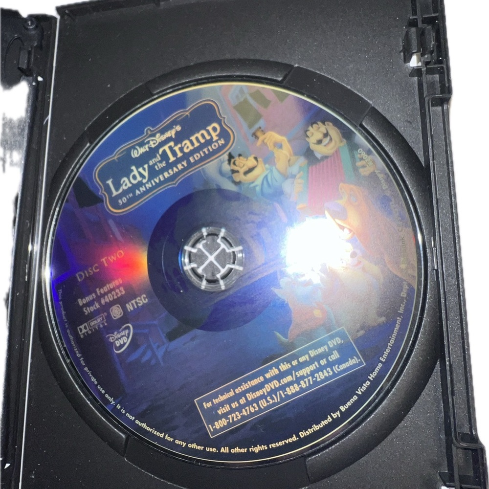 ❌Disney Lady and The Tramp 50th Anniversary Edition Platinum Edition 2 DVD Set - Picture 4 of 8